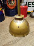 Vtg Eagle Thumb Hand Oiler Gold Made in The USA Working!