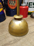 Vtg Eagle Thumb Hand Oiler Gold Made in The USA Working!
