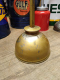 Vtg Eagle Thumb Hand Oiler Gold Made in The USA Working!