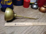 Vtg Eagle Thumb Hand Oiler Gold Made in The USA Working!