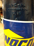 Vtg 1 Half Gallon Blue Sunoco Label Pour Spout Funnel Oil Can