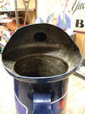 Vtg 1 Half Gallon Blue Sunoco Label Pour Spout Funnel Oil Can