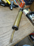 Vtg Brass 15 Inch Grease Gun Tool Automobile Farm Tractor Motorcycle Machinery