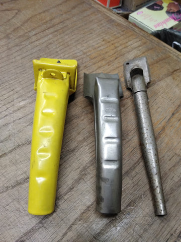 Vtg 3 Piece Service Station Automotive Garage Oil Can Pour Filler Spout Lot #1