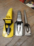 Vtg 3 Piece Service Station Automotive Garage Oil Can Pour Filler Spout Lot #1