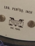 Vtg Marshalltown Stedigage 0-5000 PSI Oil Filled Pressure Gauge 4"