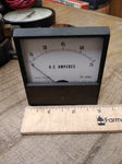 Vtg Simpson Model 2153 MD AC Amperes Meter 0-75 Amps 3" x 3" Steampunk