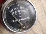 Vtg Murphy Swichgage 220 Degrees Temperature Gauge 2.25" Diameter 6 Foot Cable