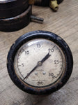 Vtg Marshalltown Bronze Movement Vacuum 0-30 PSI Pressure Gauge 2.5"