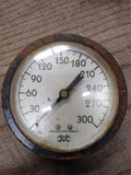 Vtg Marshalltown 82255 Bronze Movement 0-300 PSI Pressure Gauge 3.5" Steampunk