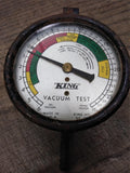 Vtg King Vacuum Test Gauge No AG 28 3.75" Steampunk