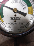 Vtg King Vacuum Test Gauge No AG 28 3.75" Steampunk