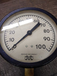 Vtg Marshalltown Bronze Movement 0-100 PSI Pressure Gauge 4.75" Steampunk