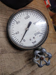 Vtg Marshalltown 0-200 PSI Pressure Gauge 4"