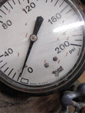 Vtg Marshalltown 0-200 PSI Pressure Gauge 4"