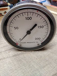 Vtg Moore Products Co 0-200 PSI Pressure Gauge 3.5 Inch Diameter Steampunk