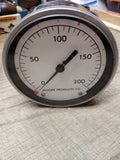 Vtg Moore Products Co 0-200 PSI Pressure Gauge 3.5 Inch Diameter Steampunk