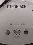 Vtg Marshalltown Stedigage 0-1000 PSI Oil Filled Pressure Gauge 4"