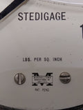 Vtg Marshalltown Stedigage 0-1000 PSI Oil Filled Pressure Gauge 4"