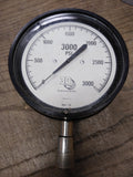 Vtg 3D Instruments Inc 0-3000 PSI Pressure Gauge 4.5"