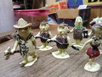 Vtg 8 Piece Flintstones Hand Painted Figures Hanna Barbara Productions 2+ Inches