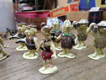 Vtg 8 Piece Flintstones Hand Painted Figures Hanna Barbara Productions 2+ Inches