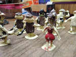 Vtg 8 Piece Flintstones Hand Painted Figures Hanna Barbara Productions 2+ Inches