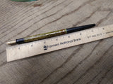 Vtg Sheaffers White Dot Lifetime Fountain Pen Desk Set Green Glass Base Nice Nib