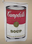 Vtg Campbell's Condensed Soup Advertising Cloth Bag Laundry Sack 28.5" x 17.5"
