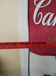 Vtg Campbell's Condensed Soup Advertising Cloth Bag Laundry Sack 28.5" x 17.5"