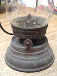 Vtg Antique Early Ice Skaters Kerosene Oil Lamp Lantern 7" Rare Collecitble!