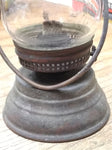 Vtg Antique Early Ice Skaters Kerosene Oil Lamp Lantern 7" Rare Collecitble!
