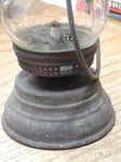 Vtg Antique Early Ice Skaters Kerosene Oil Lamp Lantern 7" Rare Collecitble!