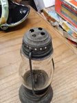 Vtg Antique Early Ice Skaters Kerosene Oil Lamp Lantern 7" Rare Collecitble!