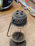 Vtg Antique Early Ice Skaters Kerosene Oil Lamp Lantern 7" Rare Collecitble!