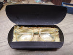 Vtg AO American Optical Bi Focal Industrial Glass Lens Safety Goggles Orig Case!