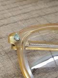 Vtg AO American Optical Bi Focal Industrial Glass Lens Safety Goggles Orig Case!