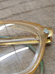 Vtg AO American Optical Bi Focal Industrial Glass Lens Safety Goggles Orig Case!