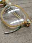 Vtg AO American Optical Bi Focal Industrial Glass Lens Safety Goggles Orig Case!