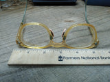 Vtg AO American Optical Bi Focal Industrial Glass Lens Safety Goggles Orig Case!