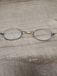 Vtg Antique Gold Filled Wire Rim Oval Glass Prescription Lens Eye Glasses Nice!