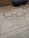 Vtg Antique GFI Gold Filled Full Wire Rim Oval Prescription Lens Eye Glasses!