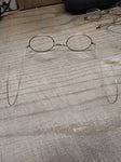Vtg Antique GFI Gold Filled Full Wire Rim Oval Prescription Lens Eye Glasses!