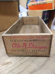 Vtg Clearfield Brand Ole N Sharpe Pasteurized Process 5 Pound Wooden Cheese Box