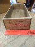 Vtg Clearfield Brand Ole N Sharpe Pasteurized Process 5 Pound Wooden Cheese Box