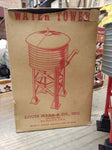 Vtg Marx O-Gauge Train Marlines Water Tower in Original Box Nice Shape!