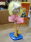 Vtg 1960's Dee Bee Co Leslie & Fifi Doll Set Yellow Hair Made In Japan Orig Box!