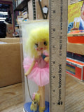 Vtg 1960's Dee Bee Co Leslie & Fifi Doll Set Yellow Hair Made In Japan Orig Box!