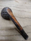 Vtg Wally Frank Ltd Rustic Root #18 Lovat Style Saddle Stem Tobacco Pipe