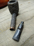 Vtg Wally Frank Ltd Rustic Root #18 Lovat Style Saddle Stem Tobacco Pipe